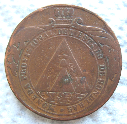 1862 TA Honduras 4 Pesos - Afbeelding 2 van 2