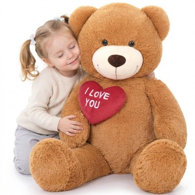 MaoGoLan Big Teddy Bear with I Love You Red Heart, 36'' Cuddly Large Teddy Bea...
