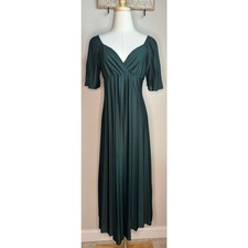ASOS Design Pleated Twist Back Cap Sleeve Midi Dress sz 8