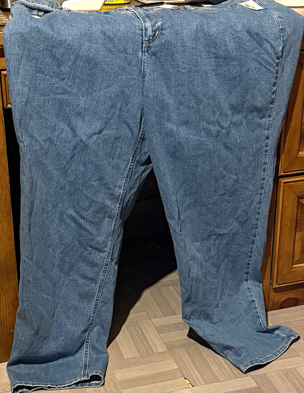 Just My Size Classic Denim Straight Leg Stretch Jeans Skyline Wash Mid Rise
