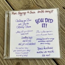 More Sayings Such Set of 8 Stampin' Up Rubber Stamps
