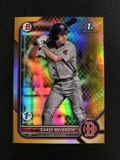 2022 Bowman Draft 1st Edition #BD-92 Chase Meidroth Boston Gold /50