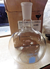1 NEW PYREX VISTA BOILING FLASK FLAT BOTTOM SHORT NECK 24/40 CORNING 1000ML 2