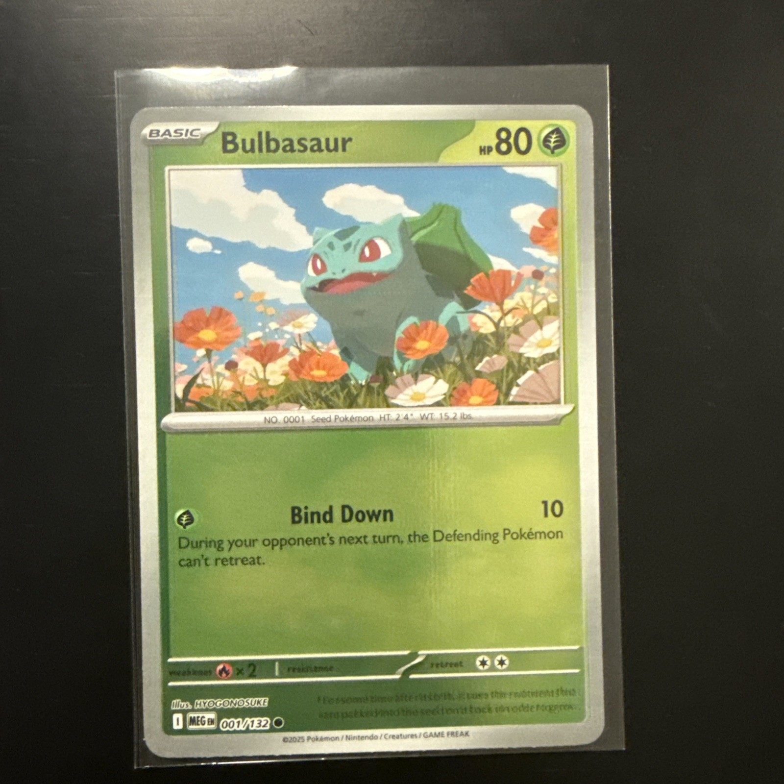 Bulbasaur 001/132 Me01: Mega Evolution Reverse Holo