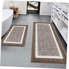 Bathroom Rugs Sets 2 Piece, Non Slip Bath Mats for Bathroom, Absorbent Bath