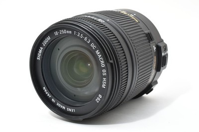 Sigma 18-250mm f/3.5-6.3 Macro DC OS HSM für Nikon F Objektiv [Exc+++] #2670924A