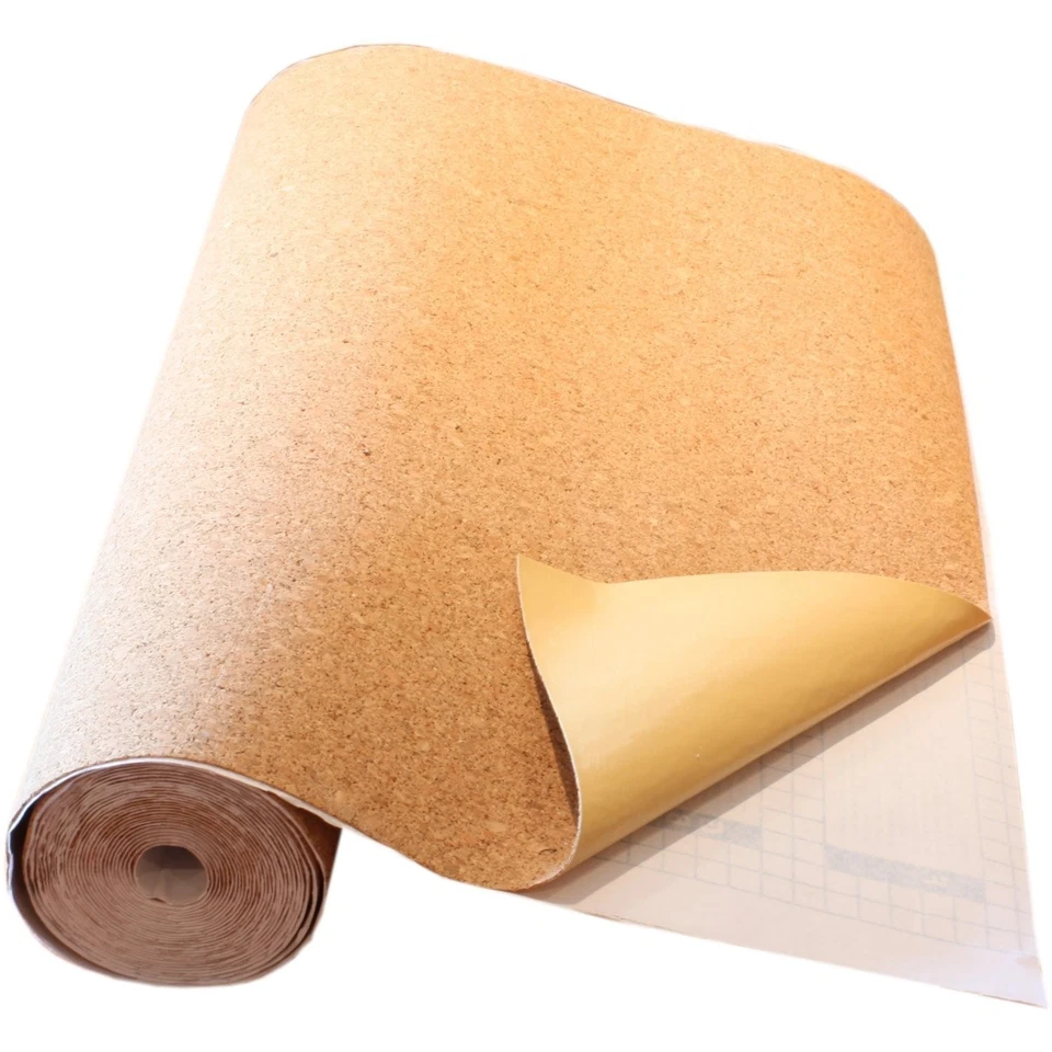 ZOPPER Cork Sheet Roll - 1000mm Long x 400mm Wide x 1.2mm Thick Self-Adhesive Craft