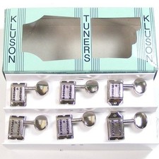 Kluson MC6LN Vintage Double Line Oval Tuners/machine heads, 6inline Nickel 8.5mm