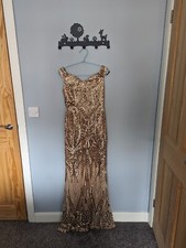Absolutely Fabulous Gold Sparkly Ball Gown. Size 8/10 Prom/ Ball/ Wedding
