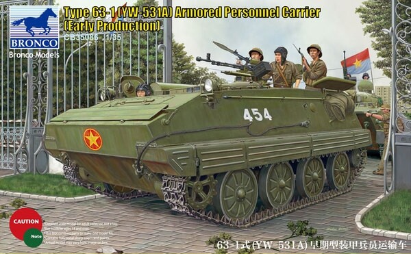 Bronco Models CB35086 1:35 Type 63-1 (YW-531A) Armored Personnel Carrier (early