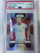 2018 Panini Prizm World Cup Harry Kane Silver PSA 10 Soccer Football Hobby Card