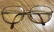 Vintage Lamy L amy Portico F CC21 L1405 Eyeglasses Gold Full Rim Frame 59-17 145