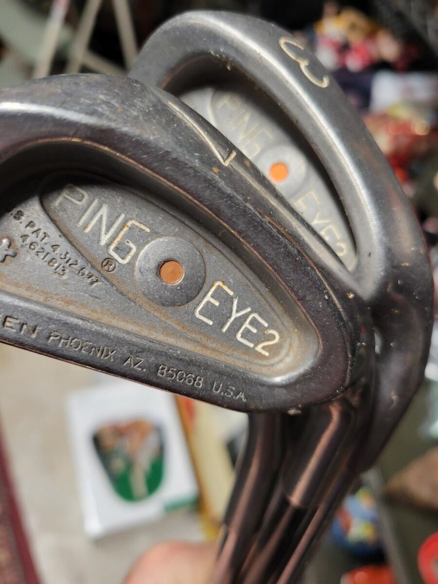 Vintage PING EYE 2 Orange Dot Golf Club Iron Set 3 4 6 & 7 Vintage PING EYE 2 Orange Dot Golf Club Iron Set 3 4 6 & 7