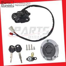 Fuel Gas Cap Ignition Key Switch Seat Lock Set Fit Yamaha YZF R1 1998-2003