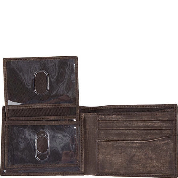 Billetera plegable de cuero genuino Browning para hombre - Grano de madera Heritage Foto 2 de 2