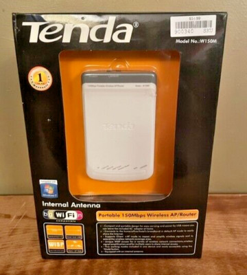 Tenda Portable 150Mbps Wireless AP/Router Model No. W150M Internal Antenna New