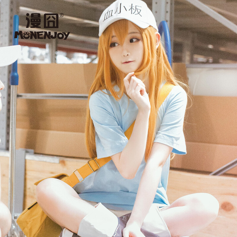 Cells at Work! Platelet Anime Cosplay Wigs Japanese Flaxen Long