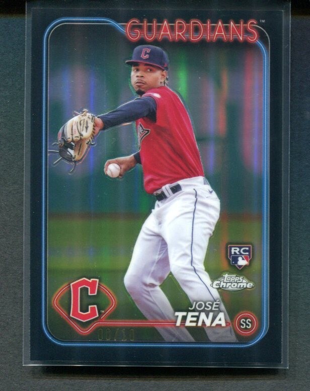 2024 Topps Chrome Jose Tena Rookie Black Refractor #29 08/10