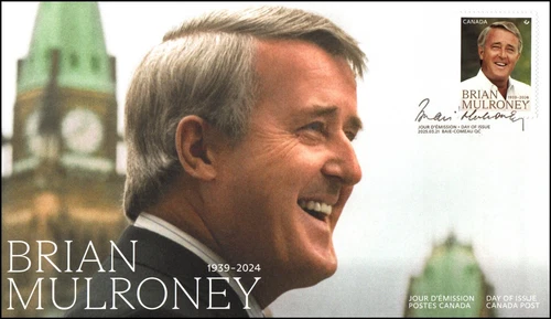 Canada FDC - 2025 - Brian Mulroney Canadian Prime Minister 1984-1993 Scott# 3491