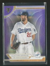 2018 Topps Triple Threads Clayton Kershaw Dodgers #16 Purple Base Parallel /299