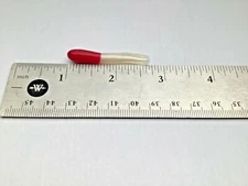 100 1 3/4” Red / White Crappie Tubes and 60 small rubber bobber stops 