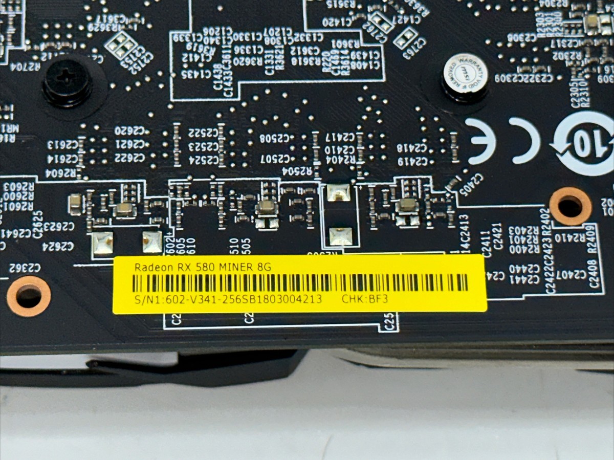 MSI RX580 8GB miner ジャンク 3枚セット 整備済 MSI RX580 8GB miner ジャンク 3枚セット 整備済 MSI Radeon RX580