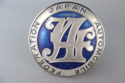 alte Auto Plakette - Japan Automobile Federation