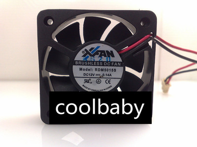 2pcs XFan RDM5015S DC12V 0.14A 50mm Cooling Fan 2Pin 50x50x15mm