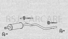 Klarius VW723X Exhaust Centre Box GOLF/JETTA 1.9 TDI 04>