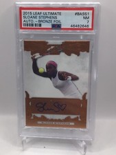 2015 Leaf Ultimate Bronze Auto #BASS1 Sloane Stephens PSA 7 (Top Pop, Pop 1)