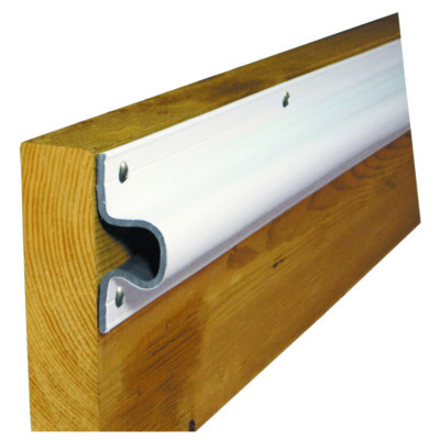 1132-F Dock Edge ''C'' Guard Economy PVC Profiles 10ft Roll White