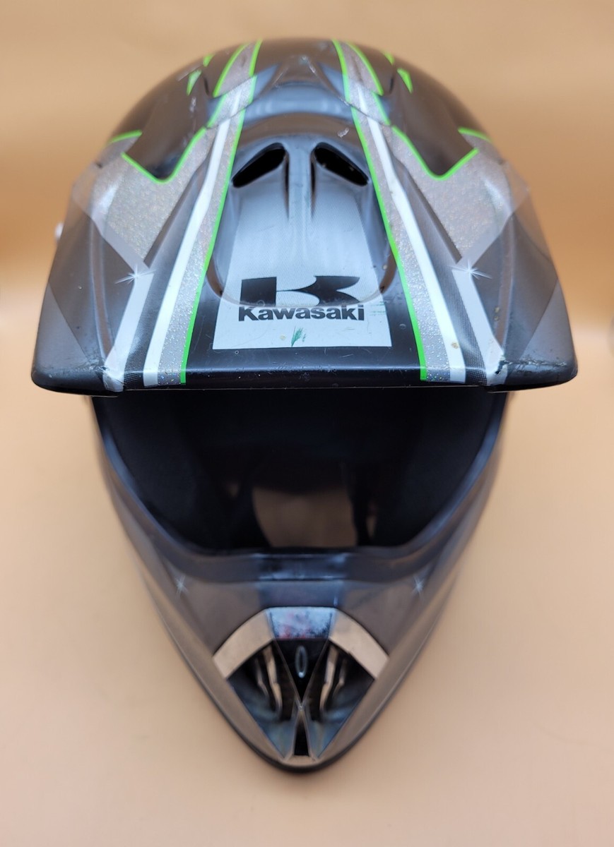 Kawasaki Motorcross Racing Helmet Youth S 47-48cm DOT | eBay Kawasaki Motorcross Racing Helmet Youth S 47-48cm DOT | eBay