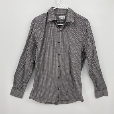 shop dress shirts near me Non-Iron Cotton Solid Dress Shirt With Contrast Trim