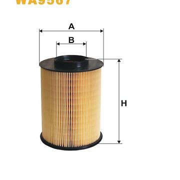 Filtro de aire WIX AV619601AB|1448616|76899132|AV619601AD|1690582| - Imagen 1 de 1