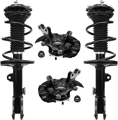 Front Steering Knuckles Hub Bearing Struts Spring for Toyota Corolla Matrix 1.8L