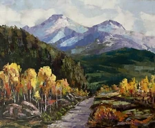 Original oil paintings on canvas  Rocky Mountain Aspen Fall