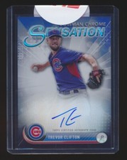 TREVOR CLIFTON 2017 BOWMAN CHROME SENSATION AUTO RC 51/99 *CHICAGO CUBS*