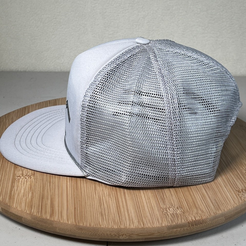 Mujsician Rac Vintage 1990's Ric Rac Records Trucker Hat Cap Gray Snapback Mesh ...