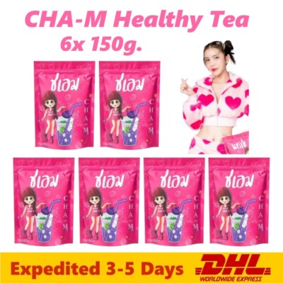 6x Cha-M Tea Healthy Herbs Nourishes Control Weight Detox Block Burn Balance Fat