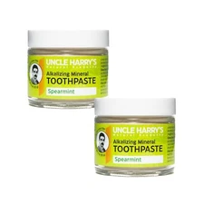 Uncle Harry's Remineralizing Toothpaste, Natural Fluoride Free Toothpaste 2 Pack