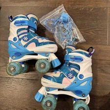 SULIFEEL Snow Roller Skates for Girls / Children Size 9-12; Grade School