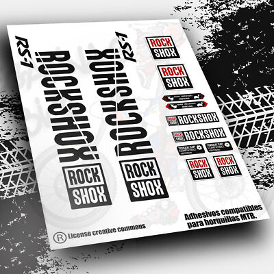 Set D'autocollants Rock Shox JUDY – Egovinyls, Décalcomanies, Made In Spain