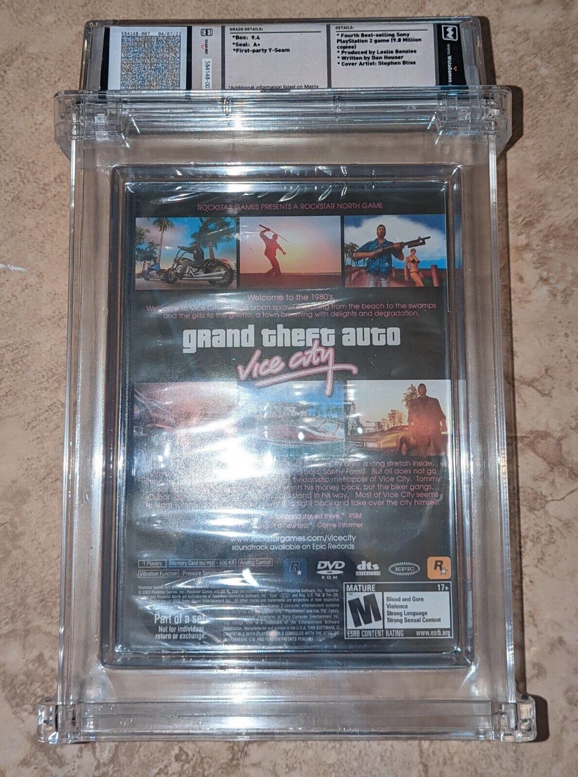 Grand Theft Auto San Andreas PS2 WATA 9.4 A++ Graded Sealed