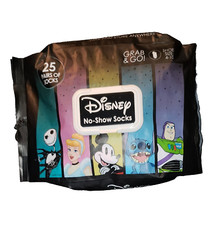 DISNEY JACK SKELLINGTON BUZZ ARIEL CINDERELLA SOCKS 25 PAIRS OF GRAB & GO SZ4-10