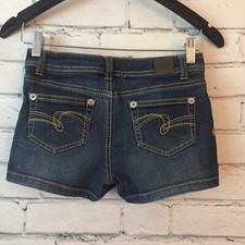 Justice Jeans Simply Low Blue Jean Shorts Girls Size 12 Nice