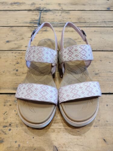 BOBS From Skechers Beach Kiss Sandals Women’s UK 7 EU 40 Blush Pink RRP £60 - Picture 1 of 6