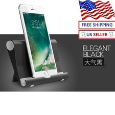 Foldable Multi-angle Cell Phone Desk Stand Tablet Holder Mount Cradle Universal