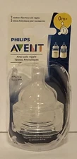 Philips Avent Anti-Colic Newborn Flow Nipple, 0Months+, 0M+, 2 Nipples