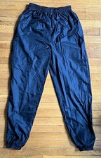 VINTAGE Nike Track Pants Men  s Large Black 80s Gray Tag