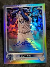 2022 Topps Chrome Update REFRACTOR AUTO Mike Zunino, item 5